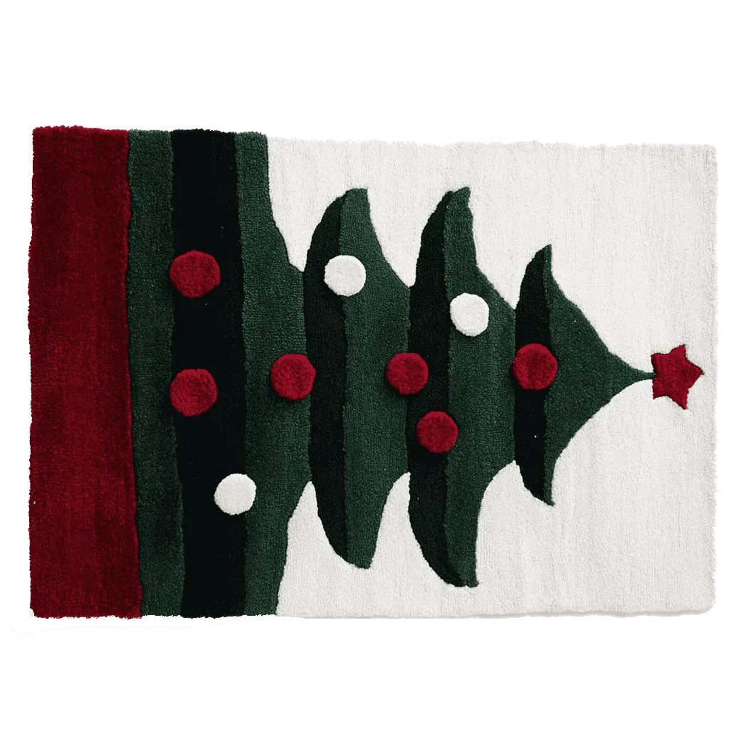 O Christmas Tree Hand Tufted Rug