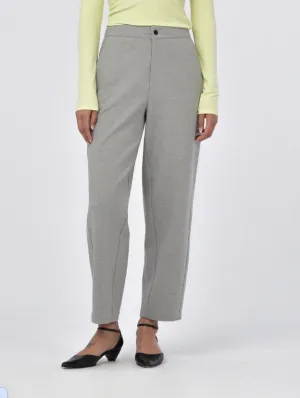 Paper Label Gray Knit Tapered Leg Pant