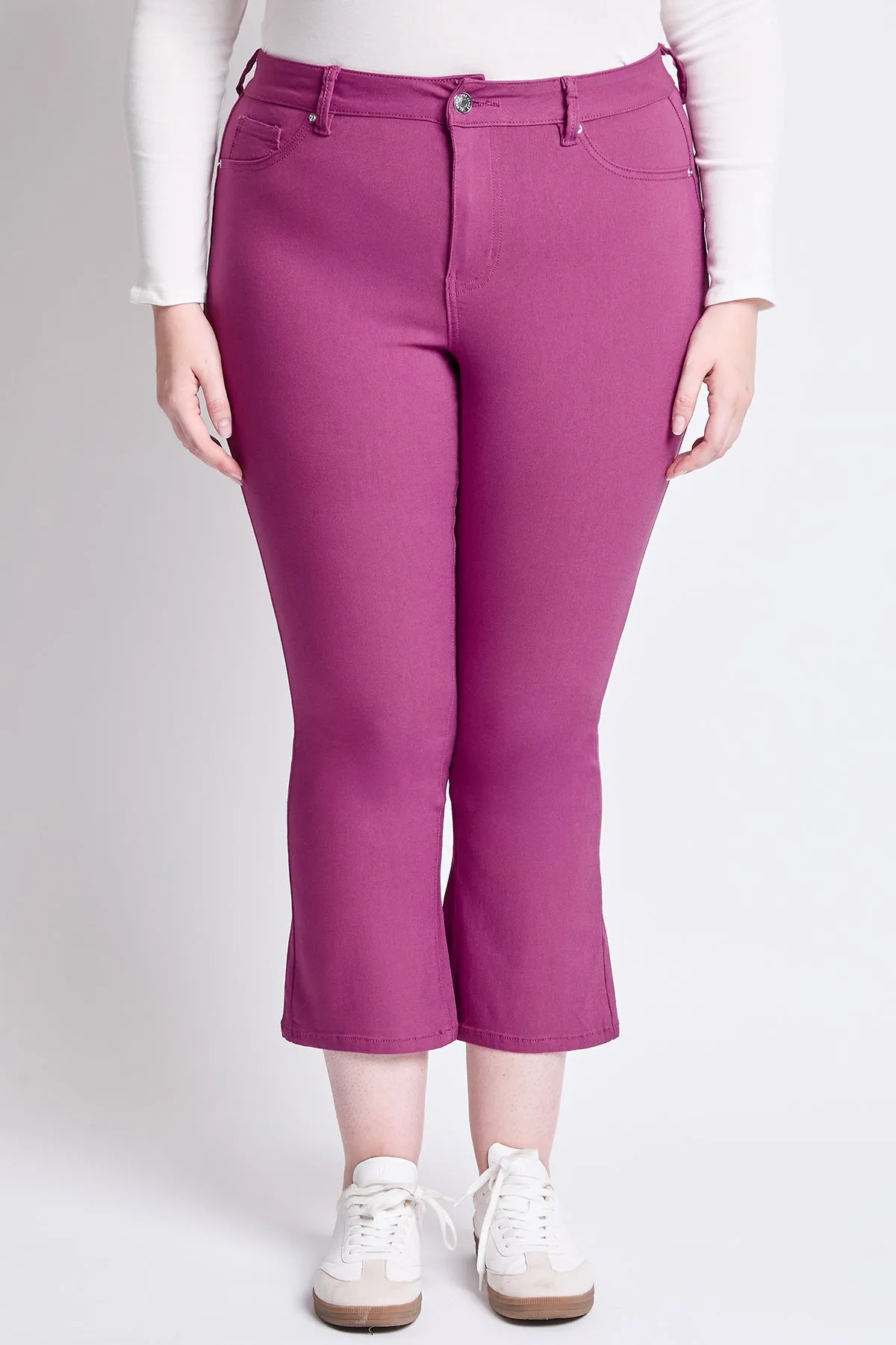 Plus Hyperstretch Cropped Kick Flare Pants, Pack of 6