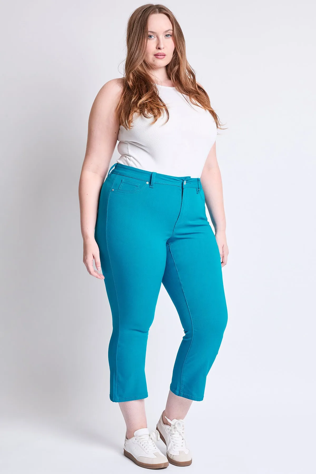 Plus Hyperstretch Cropped Kick Flare Pants, Pack of 6