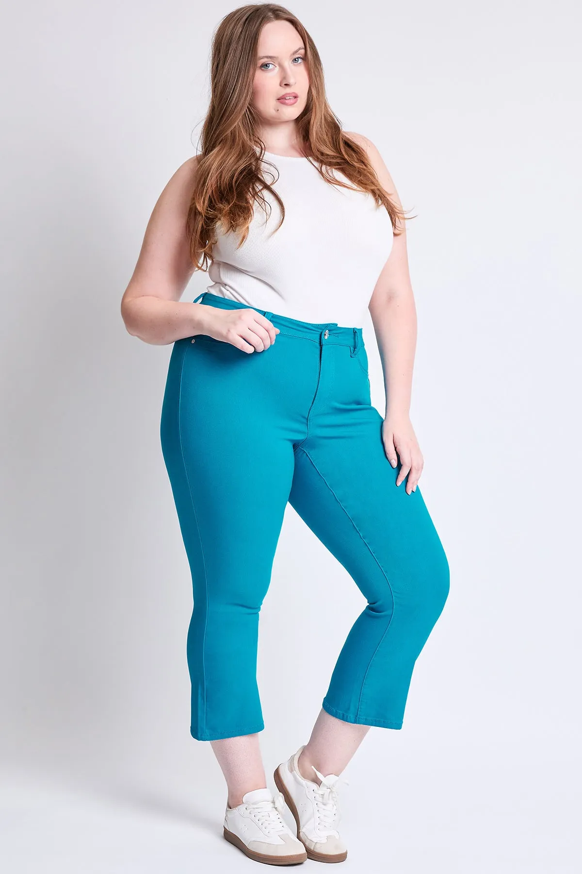 Plus Hyperstretch Cropped Kick Flare Pants, Pack of 6
