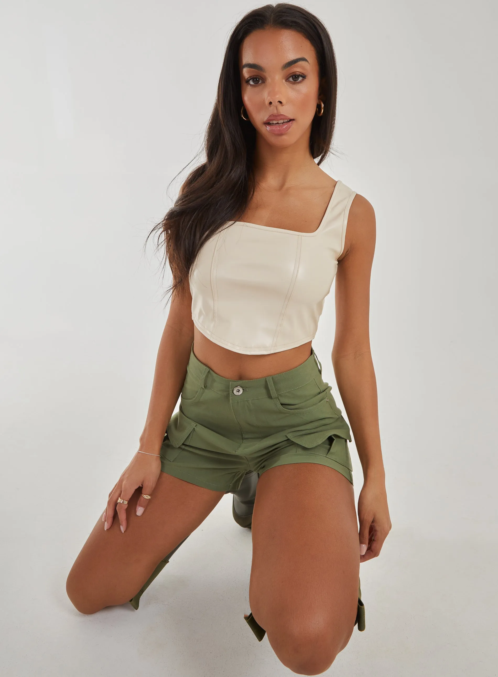Pocket Front Cargo Shorts