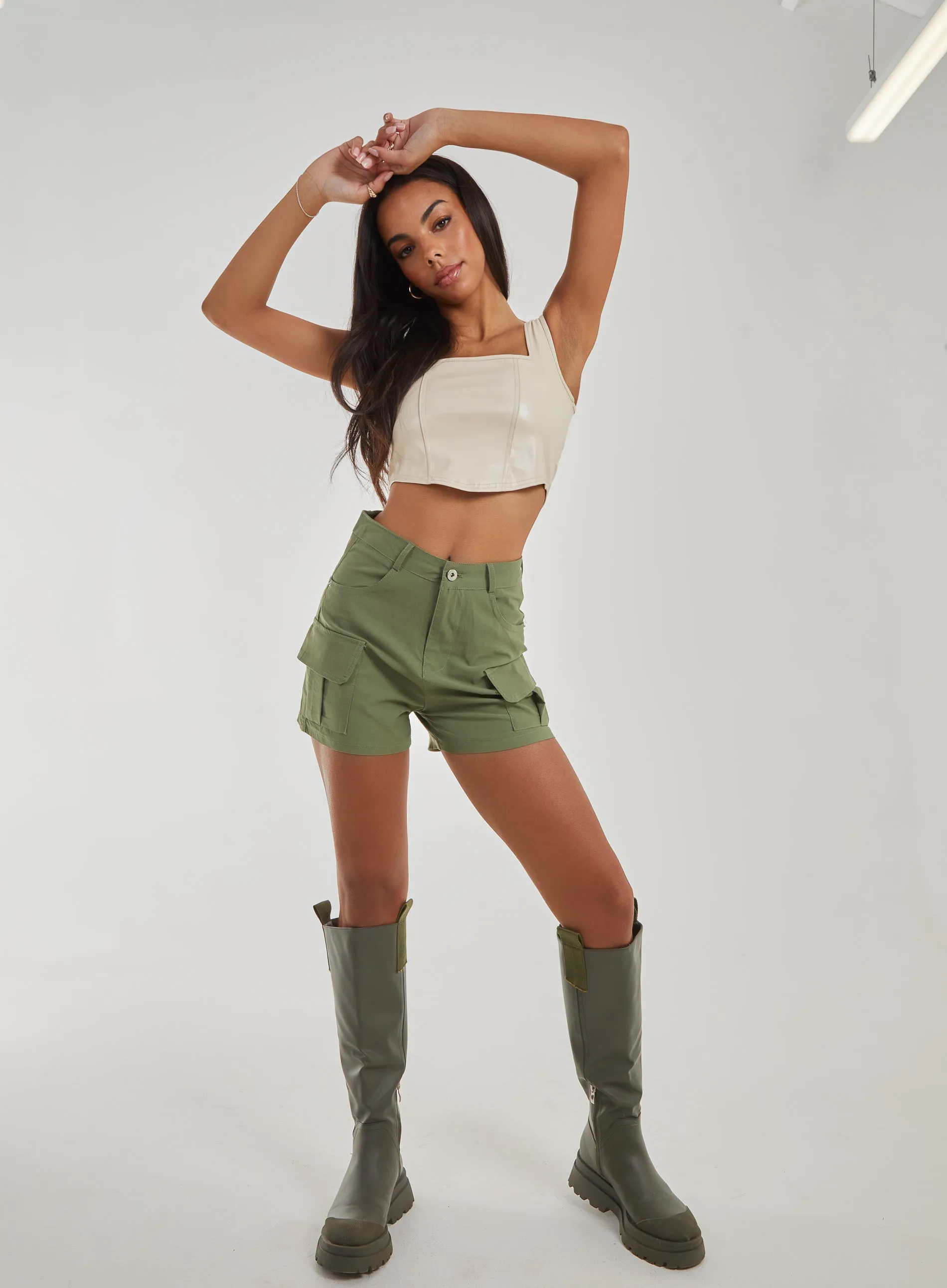Pocket Front Cargo Shorts