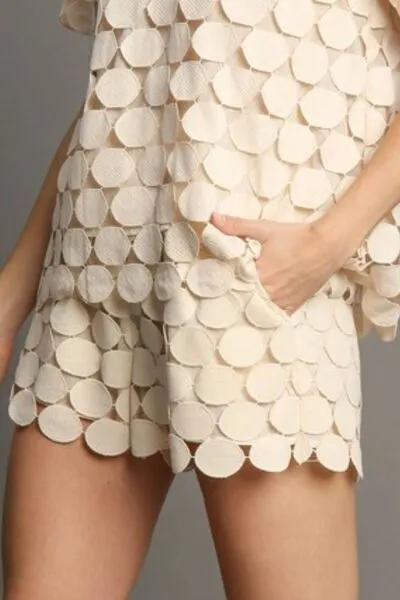 Polka Dot Lace Shorts