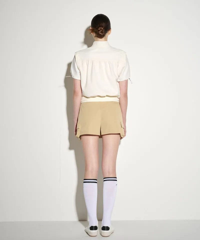 POSHERD Cargo Pocket Skort - Beige