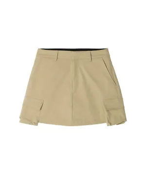 POSHERD Cargo Pocket Skort - Beige