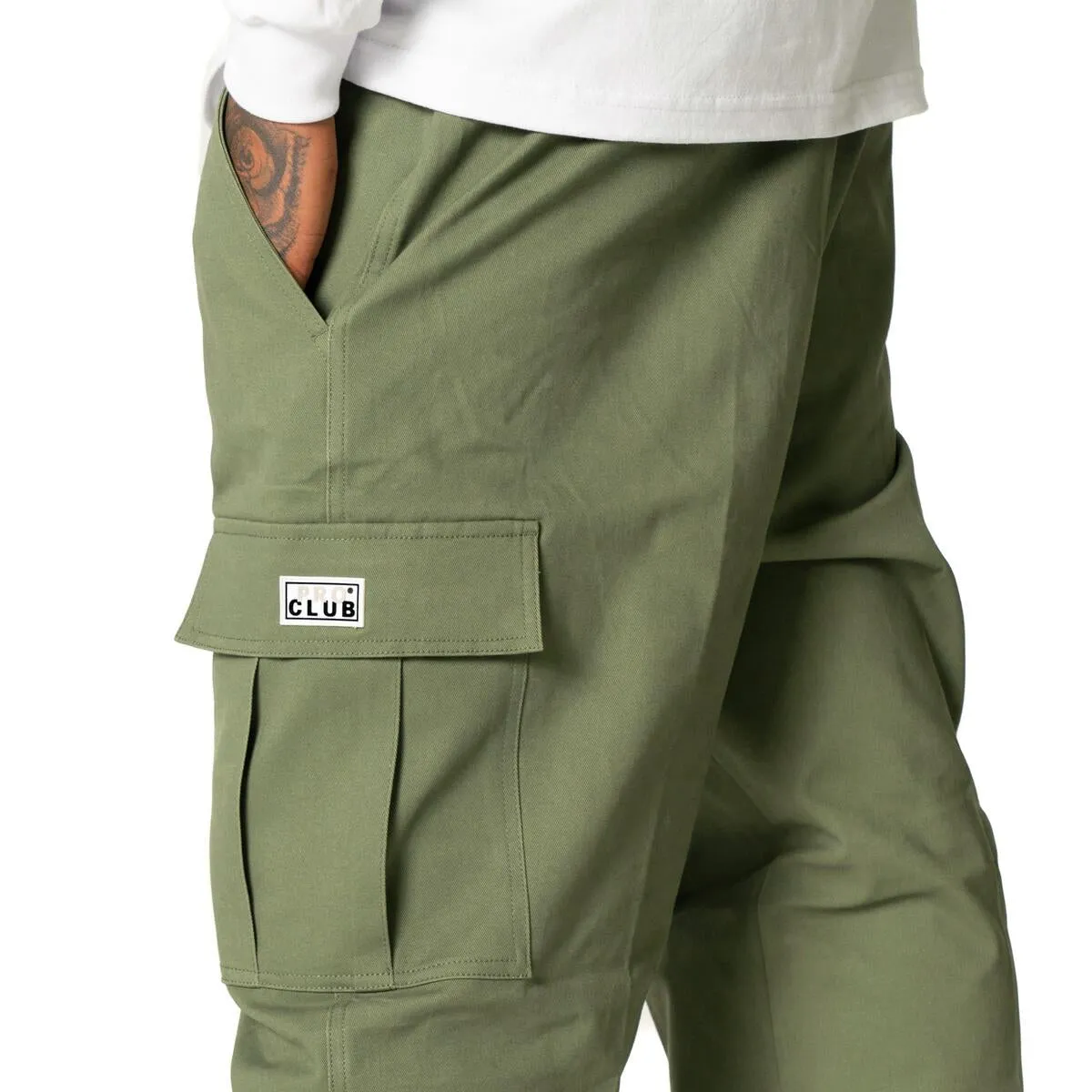 Pro Club - Stretch Twill Cargo Lounge Pants