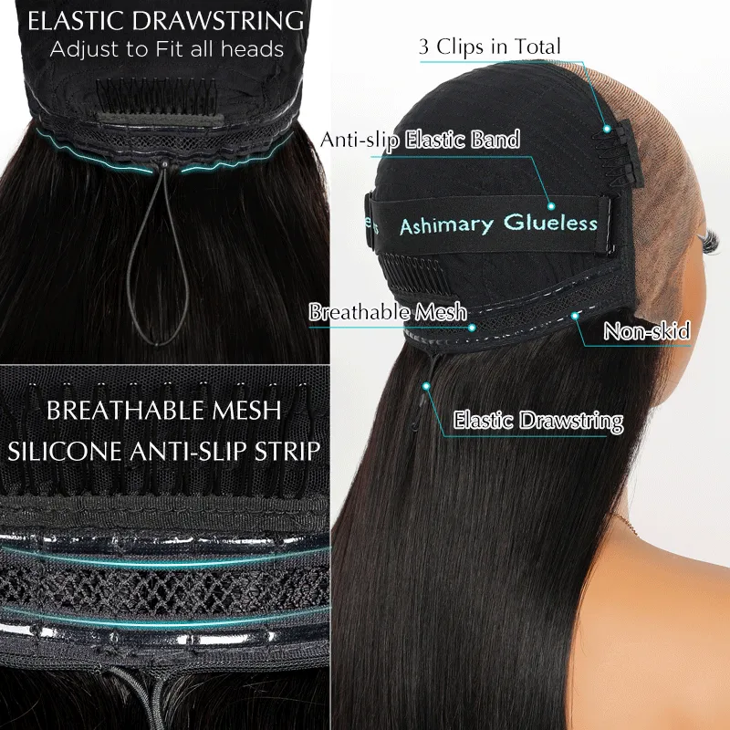 Purple Color Pre Plucked 5*5 13*4 Transparent Lace Frontal Wigs Straight Hair