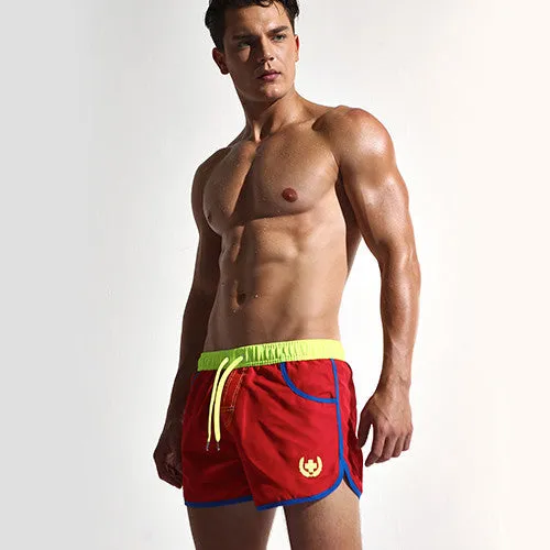 Quick Dry Men's Board Shorts Fashion Sea Maillot De Bain Sexy Beach Bermuda Elastic Waist Lining Liner Men's Board Shorts AC432