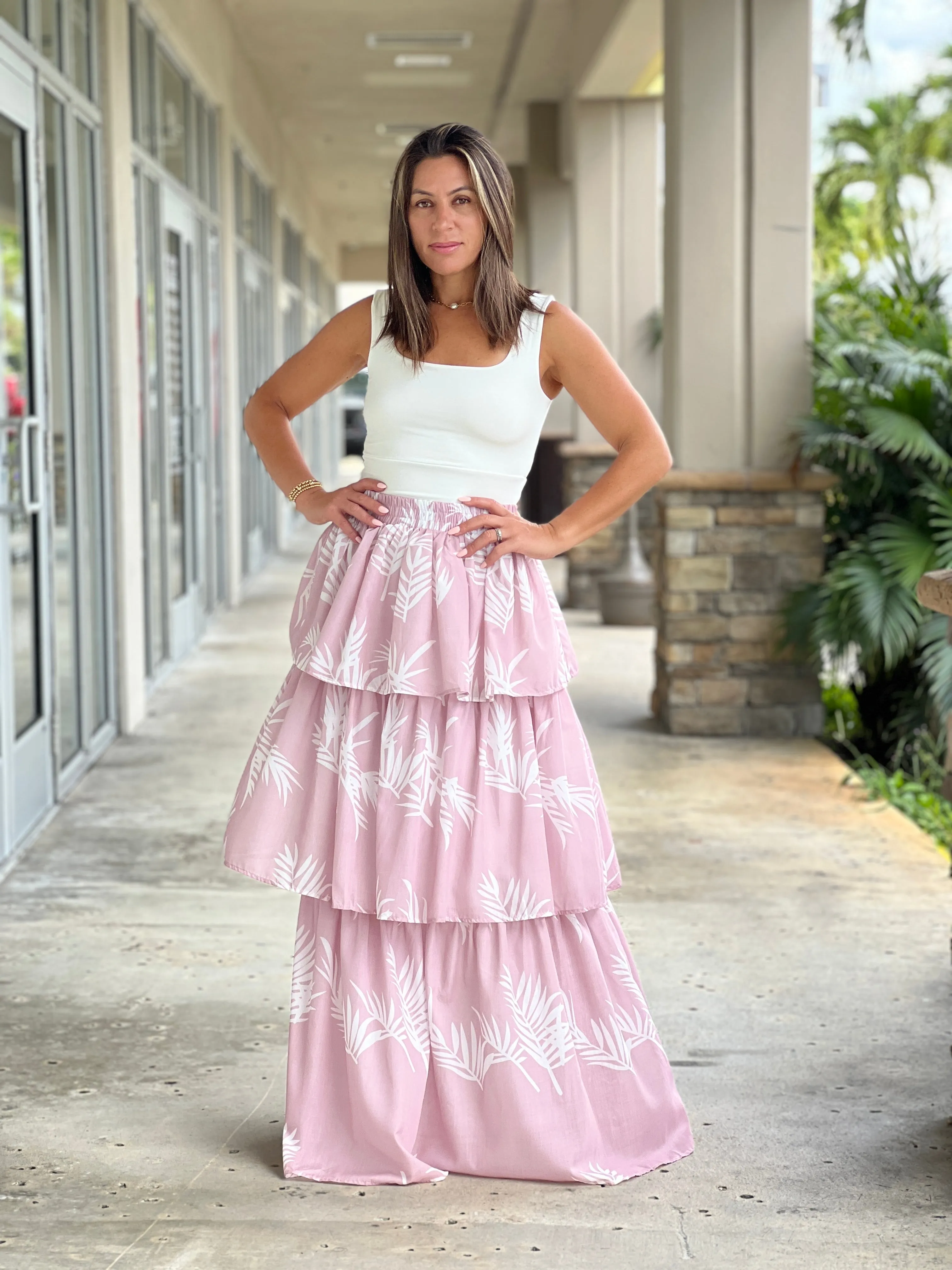"Amapola" Floral Print Maxi Skirt