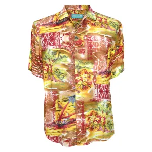 Rayon Classic Shirttail Hem - Niihau