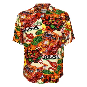 Rayon Classic Shirttail Hem - Salsa