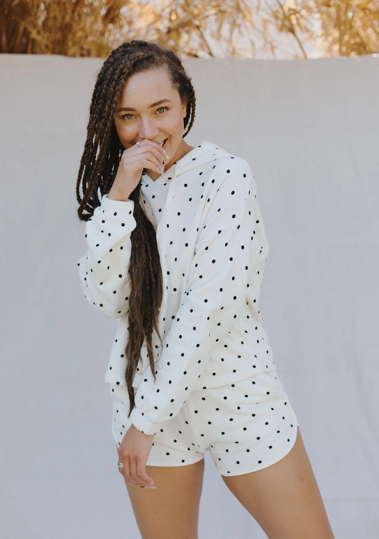 Real Talk Polka Dot Hoodie