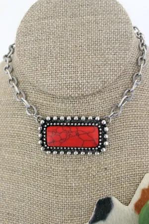RED BARWELL CHOKER