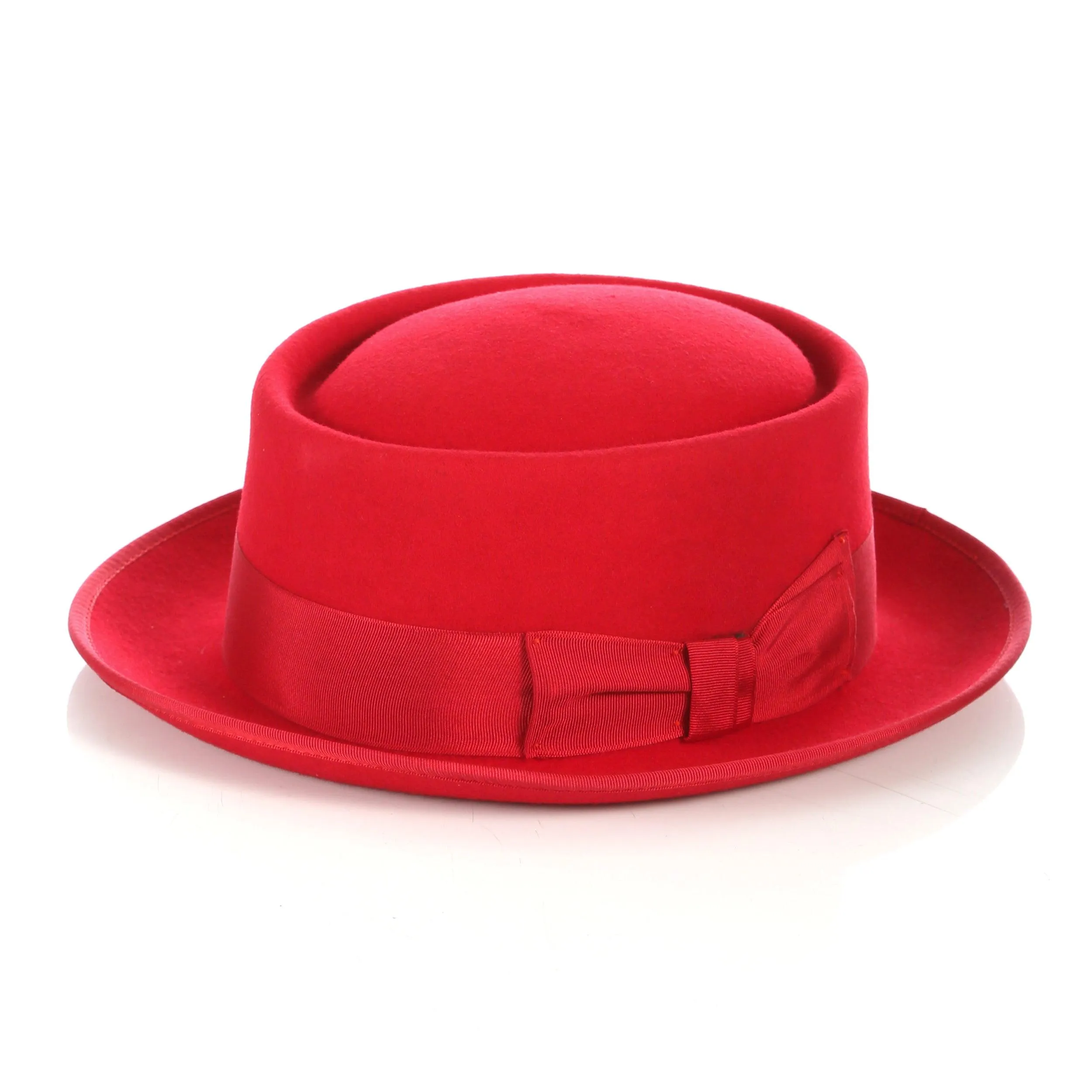 Red Pork Pie Premium Wool Hat
