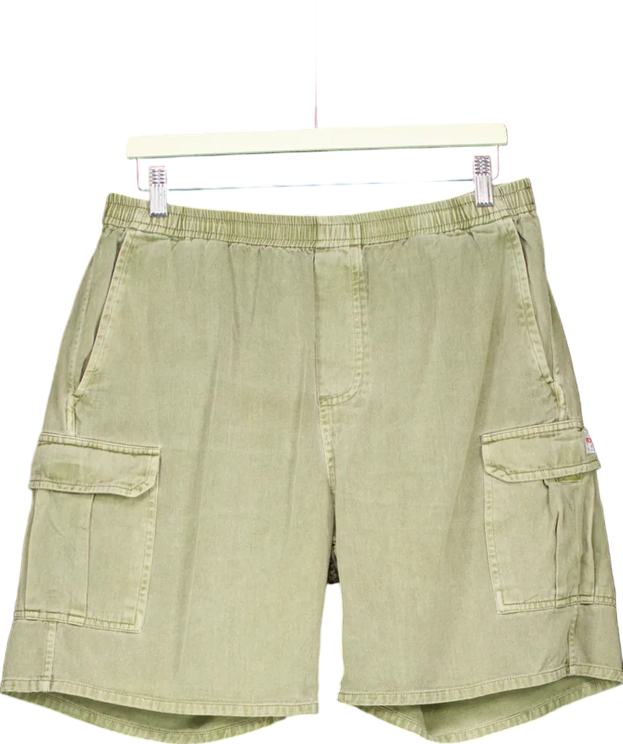 Rolla's Green Tradie Cargo Shorts UK L