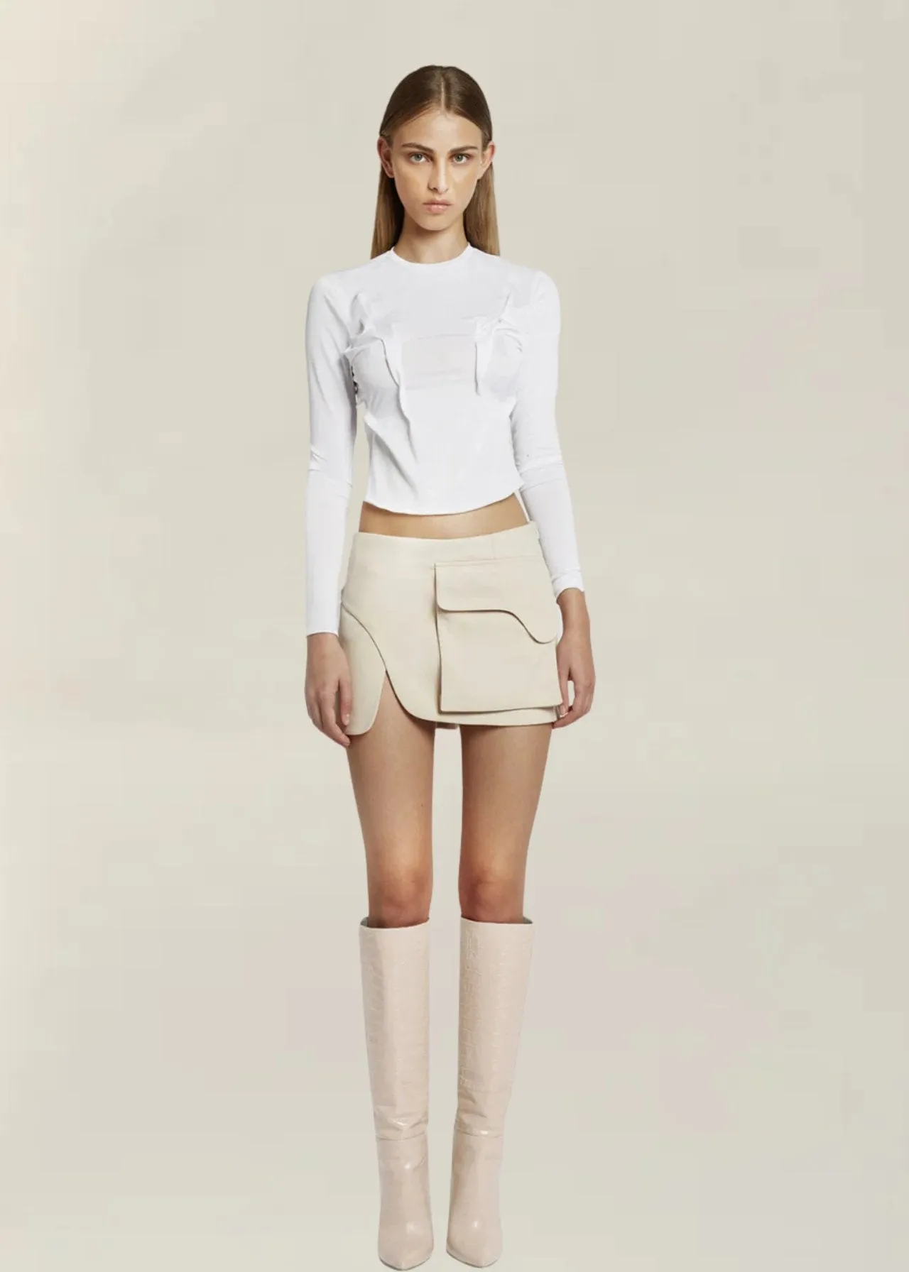Sage Pocket Mini Skirt