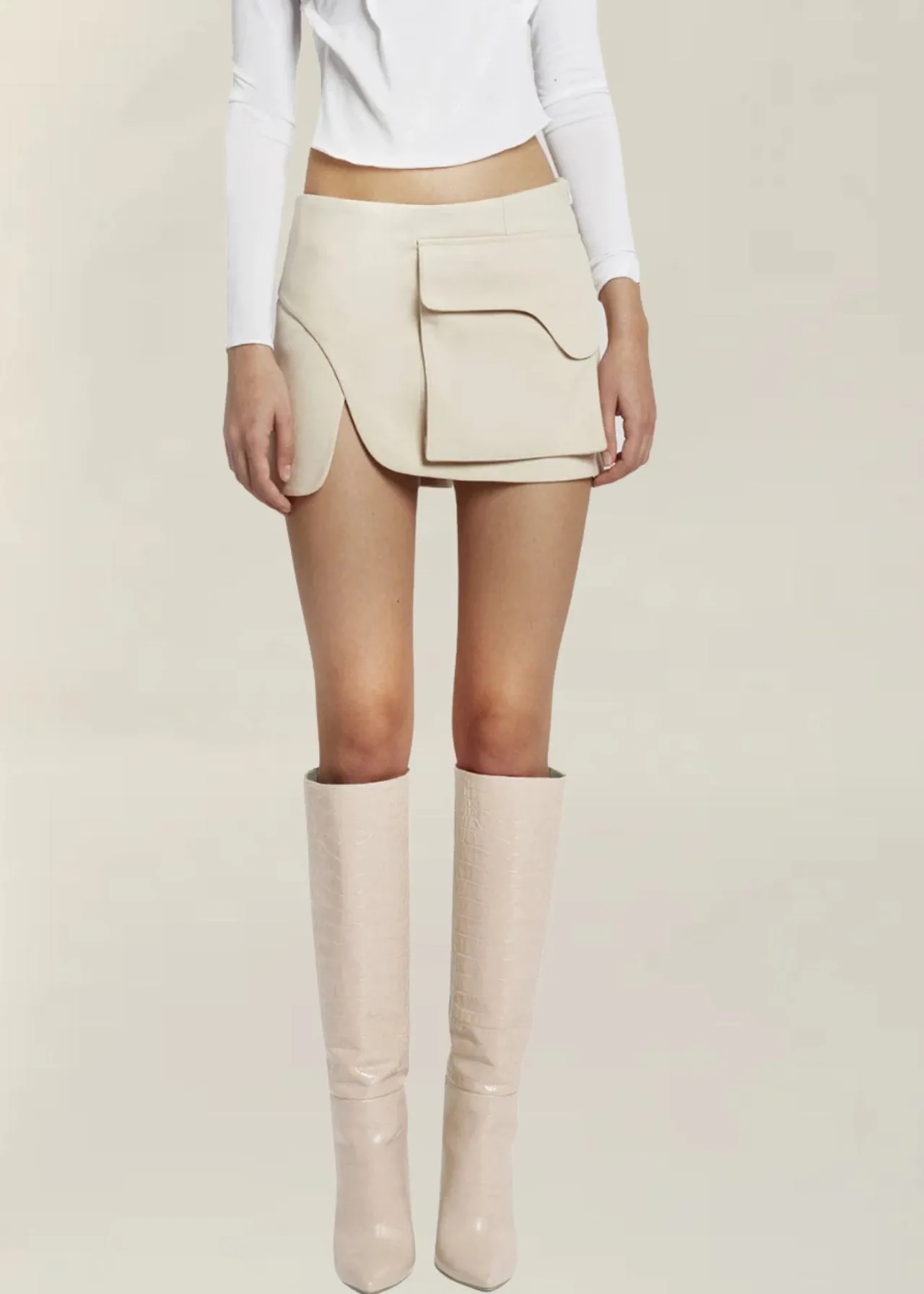 Sage Pocket Mini Skirt