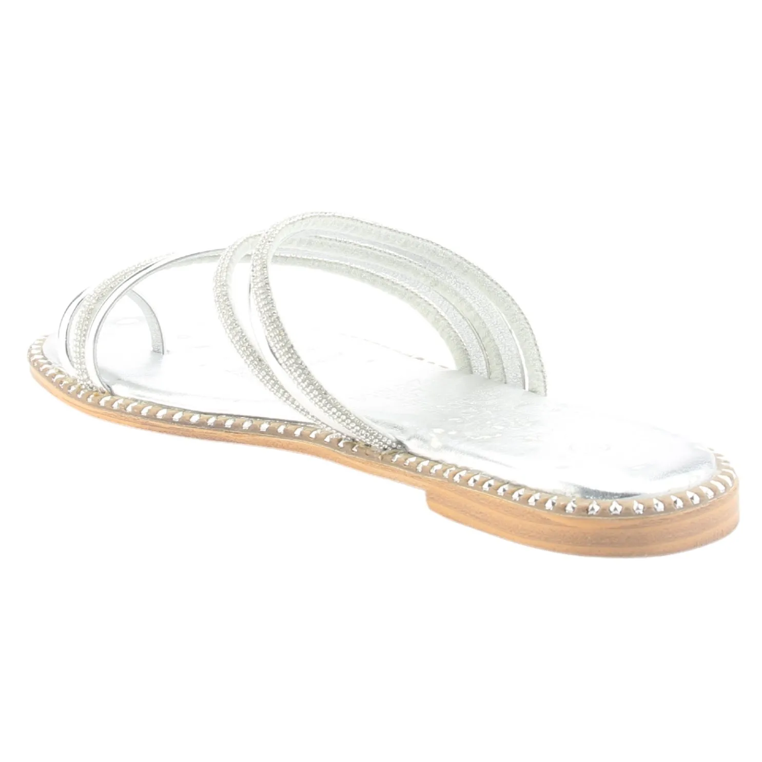 Sandalia Chalada Mujer Amalfi-1 Plateado Casual