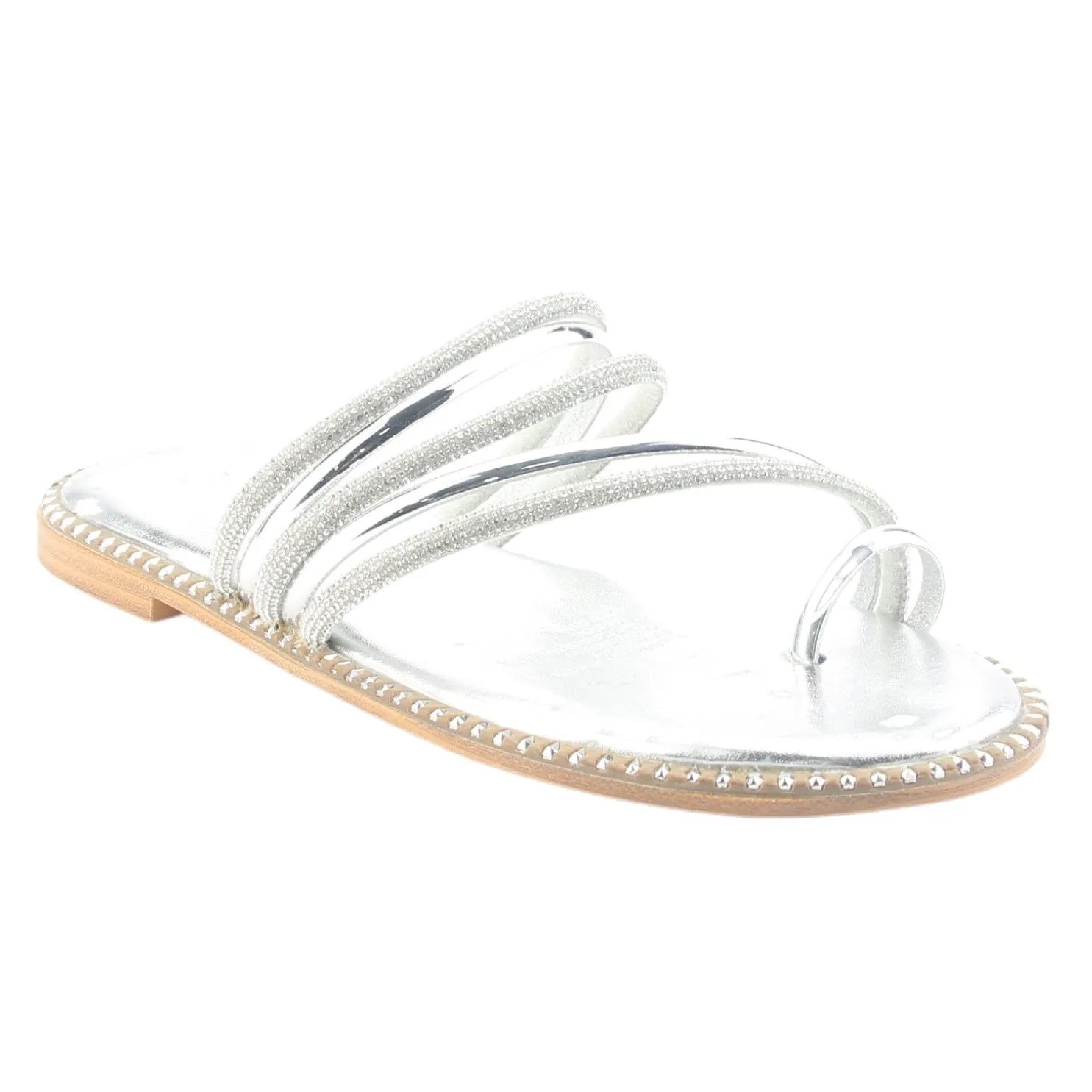 Sandalia Chalada Mujer Amalfi-1 Plateado Casual