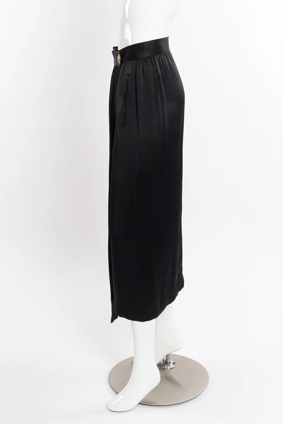 Satin Wrap Skirt