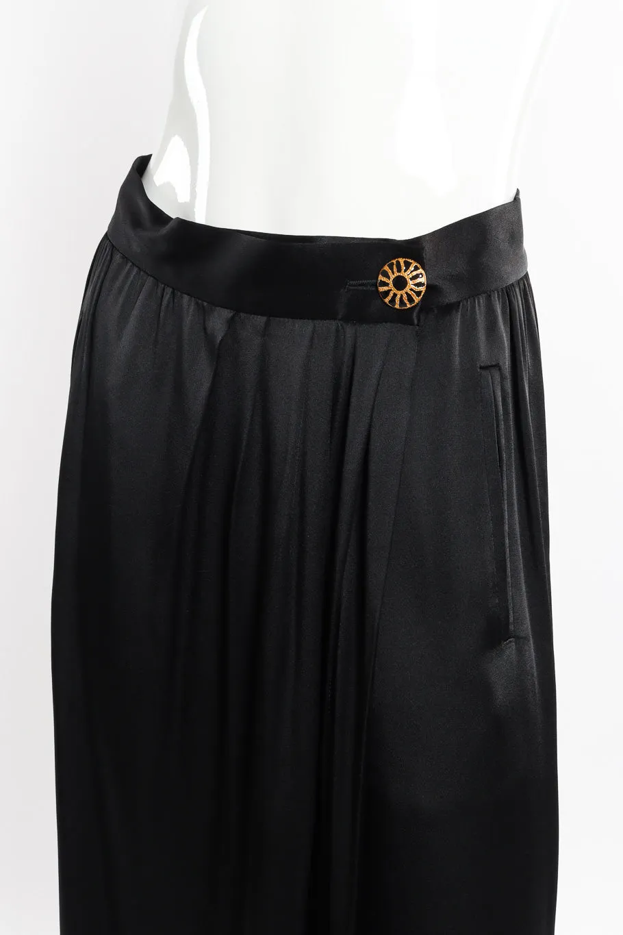 Satin Wrap Skirt