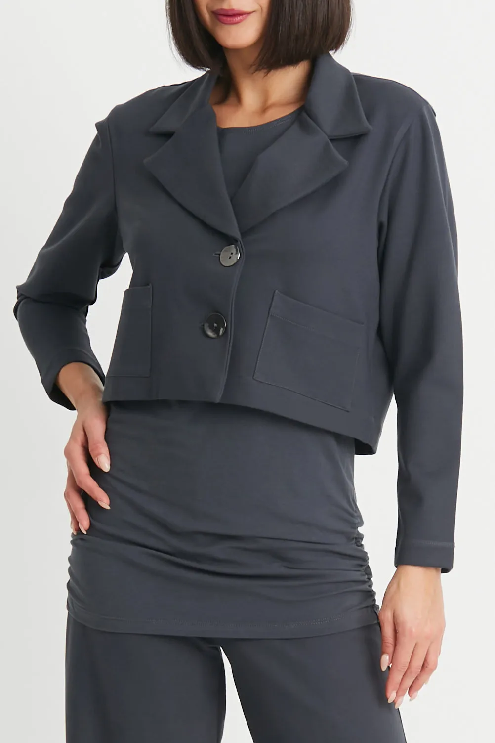Scuba Cropped Blazer
