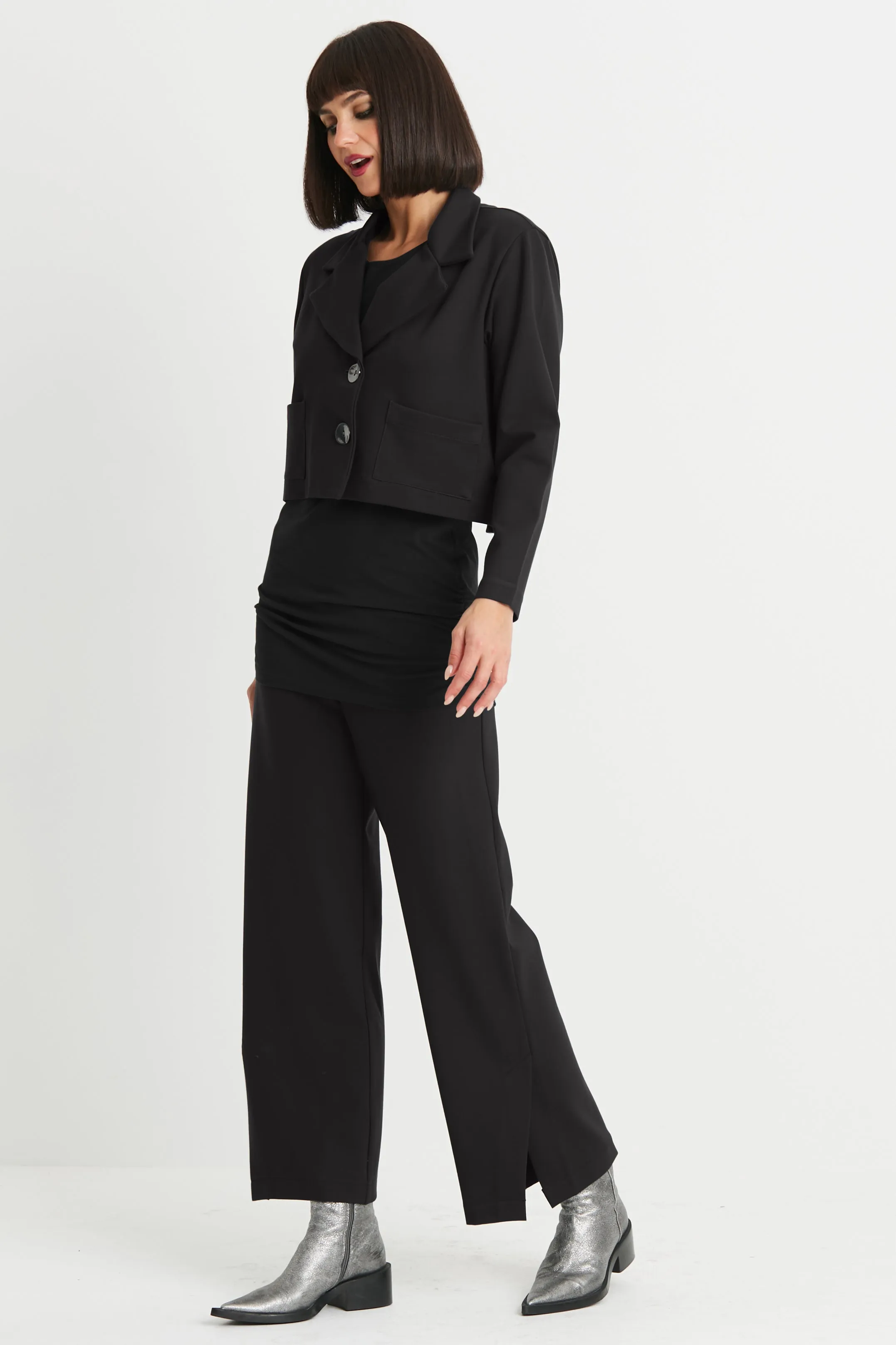 Scuba Cropped Blazer