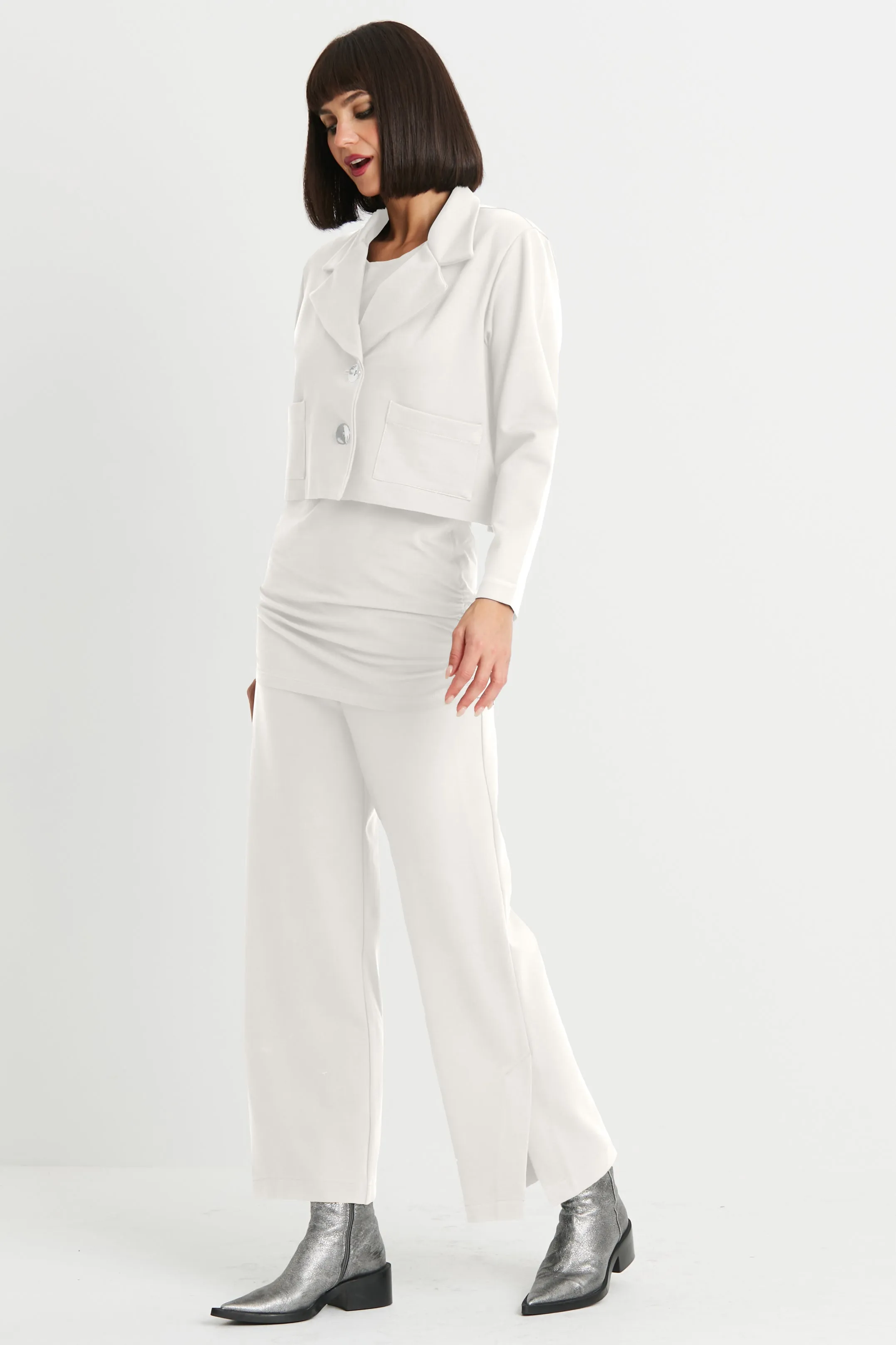 Scuba Cropped Blazer