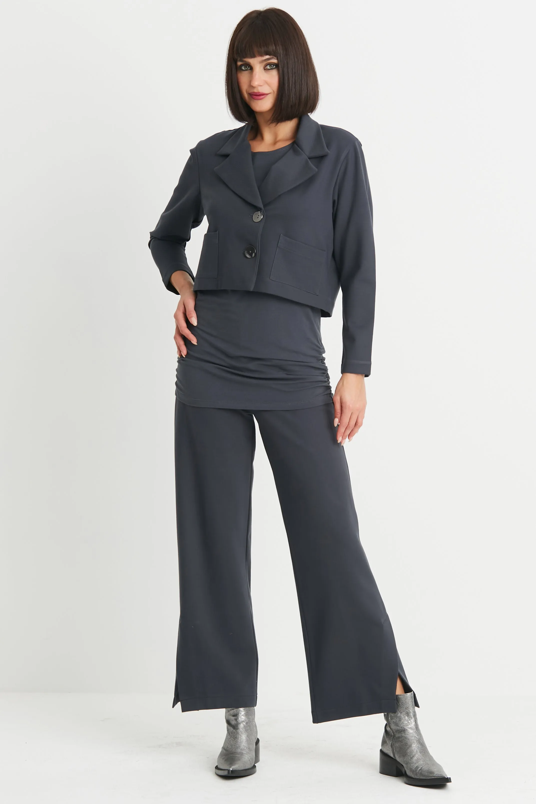 Scuba Cropped Blazer