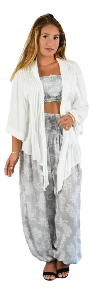 Secret Beach - Paia Jacket - White - Chiffon Rayon