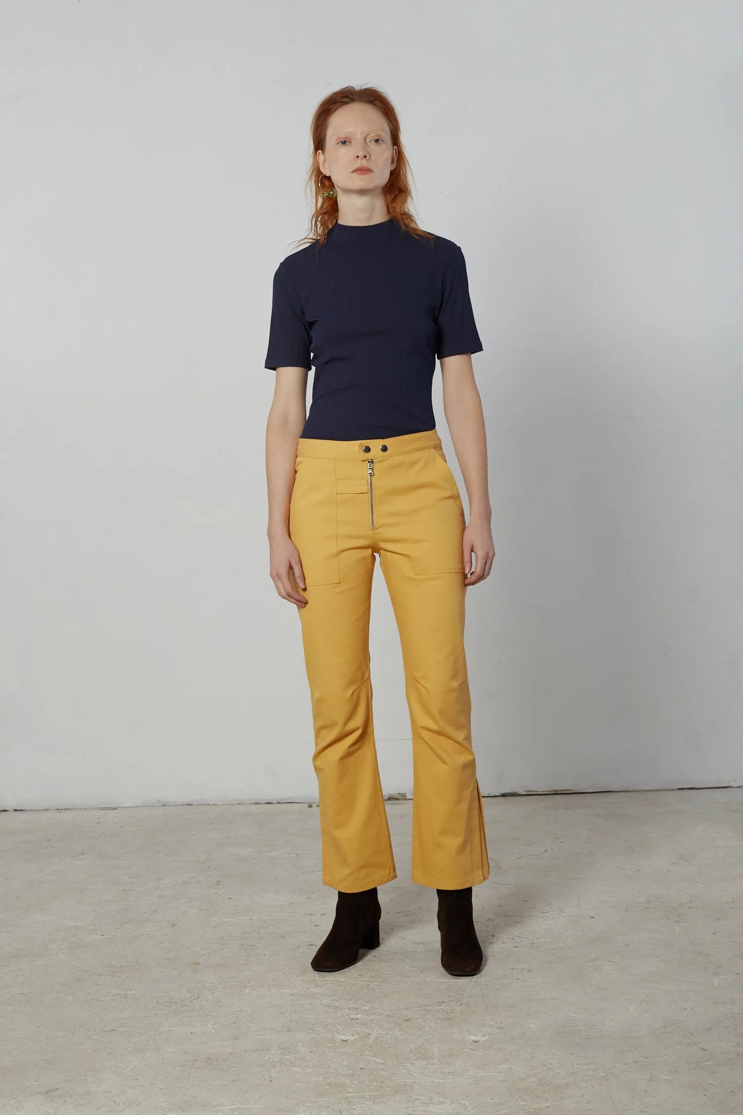 Short Sleeve Mockneck - Midnight