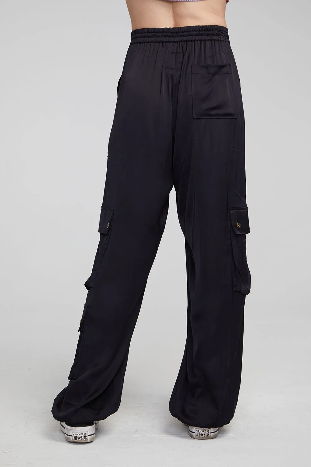 SILKY TROUSER-BLACK