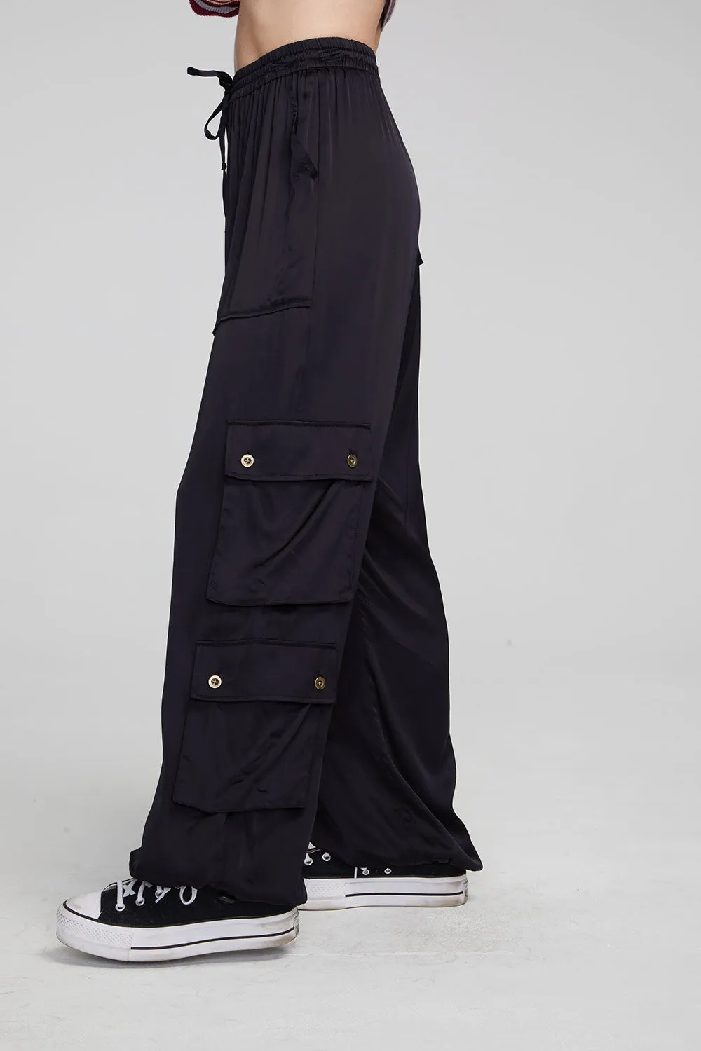 SILKY TROUSER-BLACK
