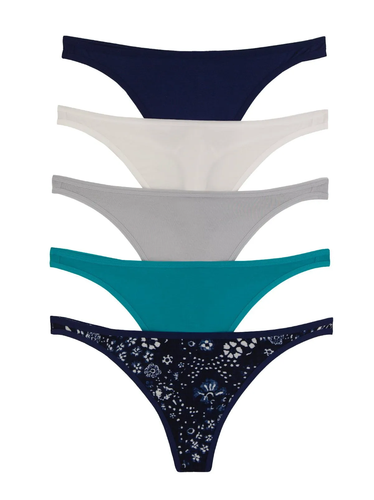 So Smooth Modal Low Rise Thong 5-Pack