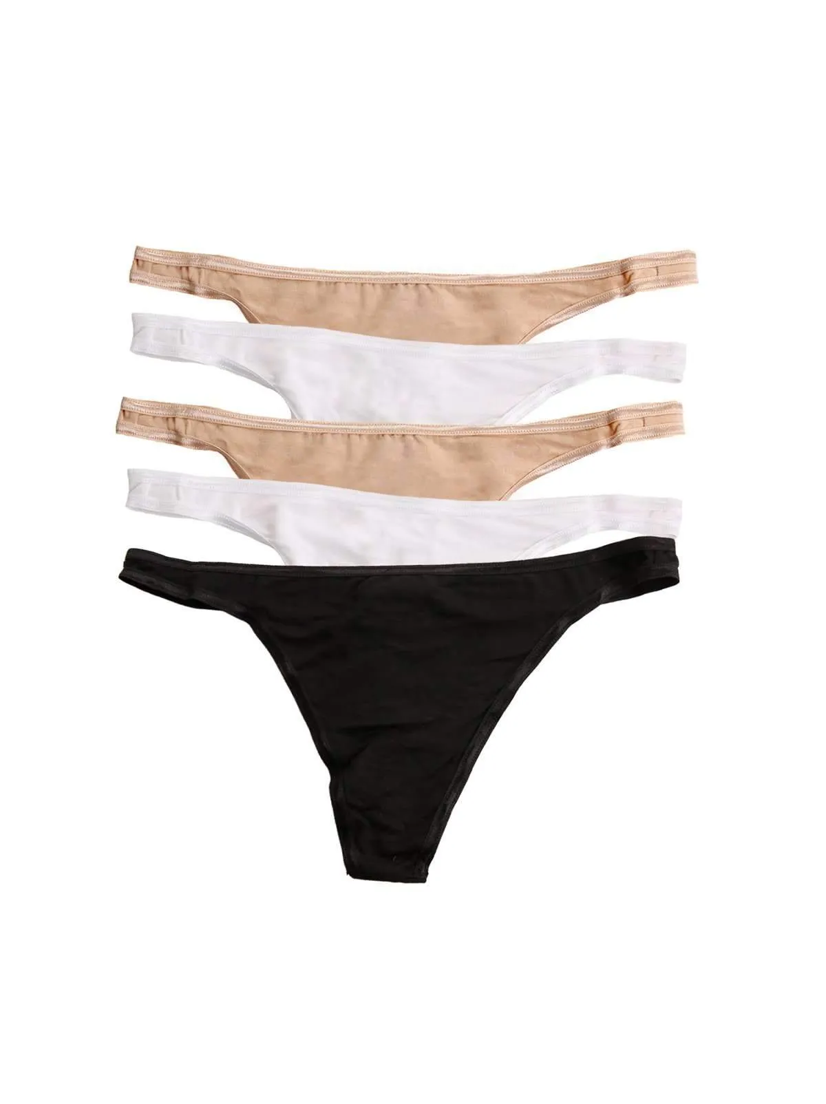 So Smooth Modal Low Rise Thong 5-Pack