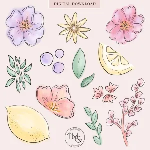 Sorbet Clipart   Pattern Bundle