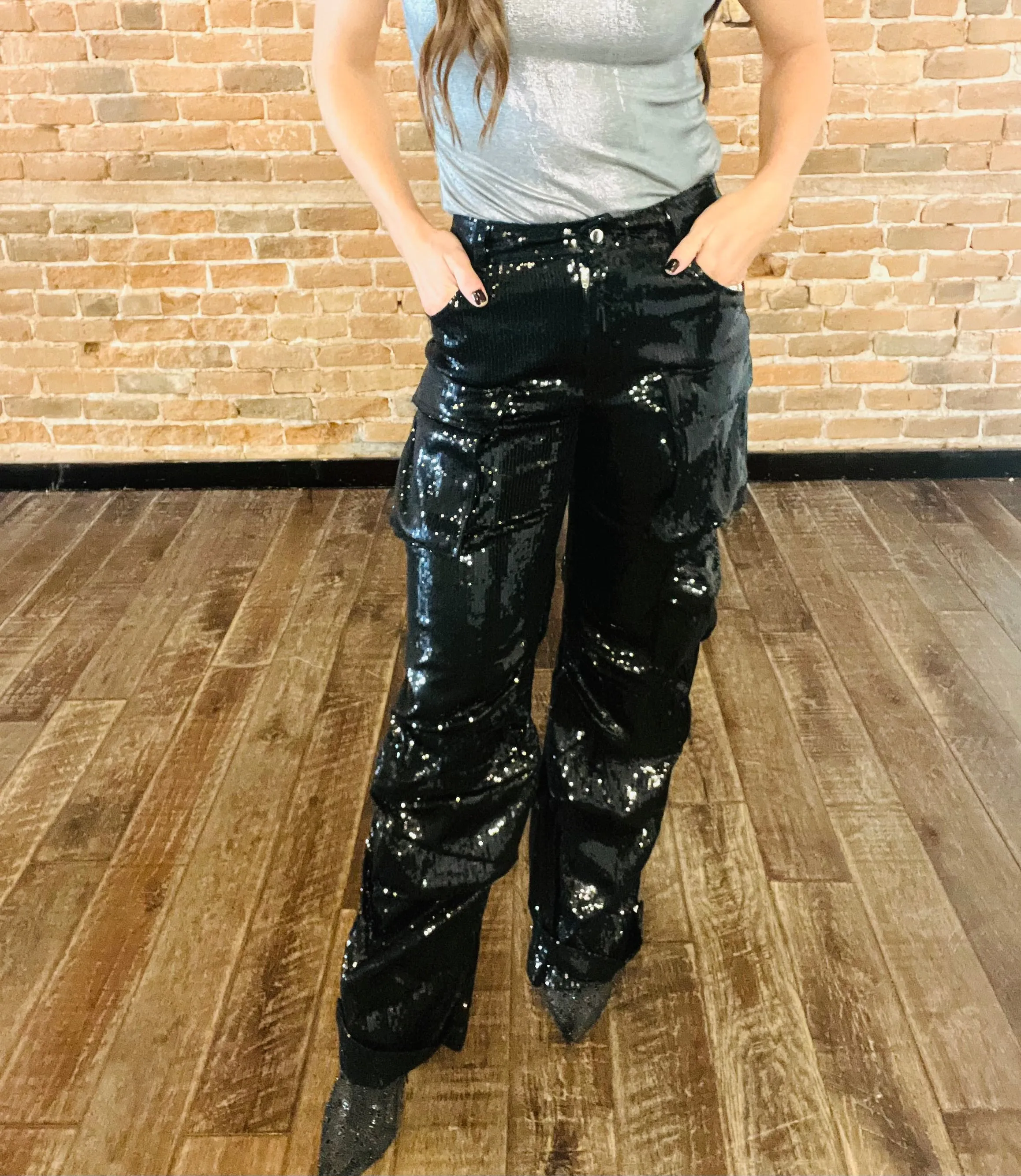 STEVE MADDEN Duo Sequin Pant