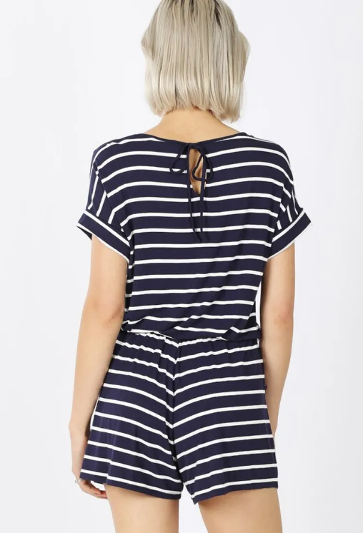 Stripe Romper-Final Sale