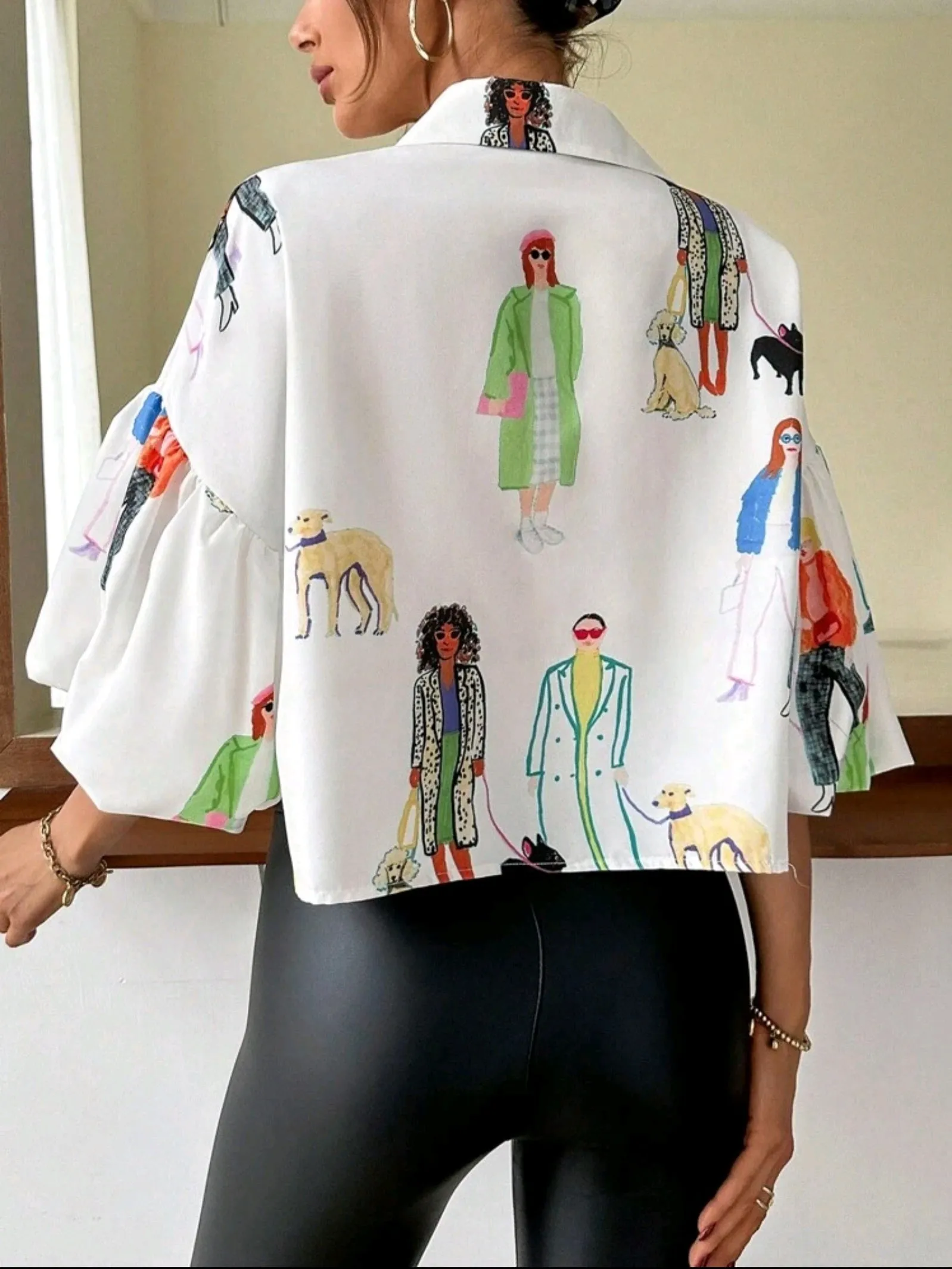 Style & Grace Flounce Blouse