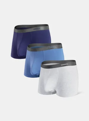 Stylish Classic Bamboo Rayon Trunks 3 Pack