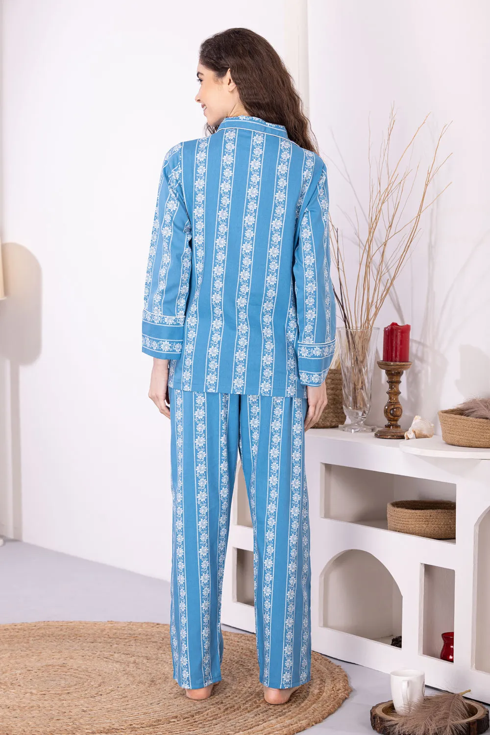 Summer classic Collar Night Suit