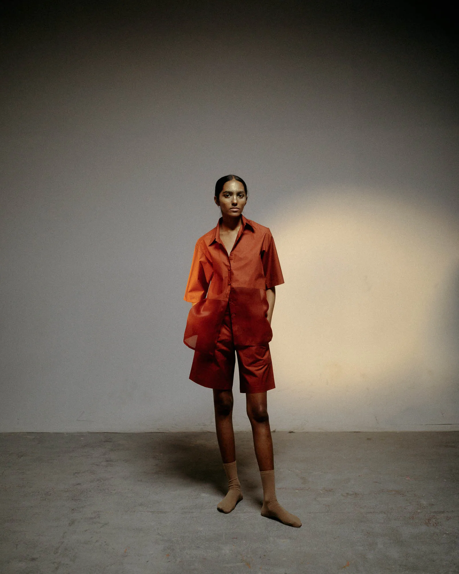 Summer Co-Ord Shorts set of 2 Silk Organza Ananda-Moss-Black-Rust-Clay-Midnight-Ivory-Tan-22-Fashion edit Satori Vana-Ituvana