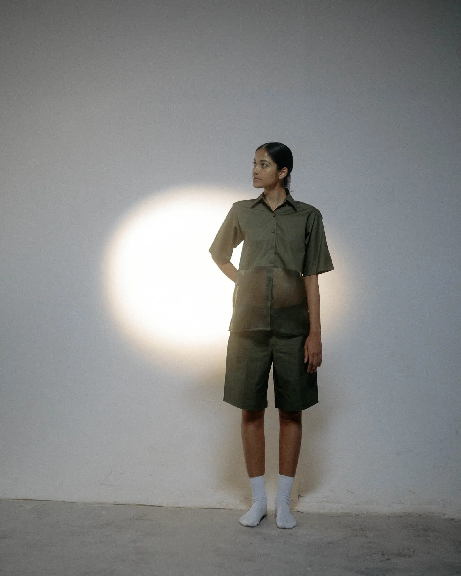 Summer Co-Ord Shorts set of 2 Silk Organza Ananda-Moss-Black-Rust-Clay-Midnight-Ivory-Tan-22-Fashion edit Satori Vana-Ituvana