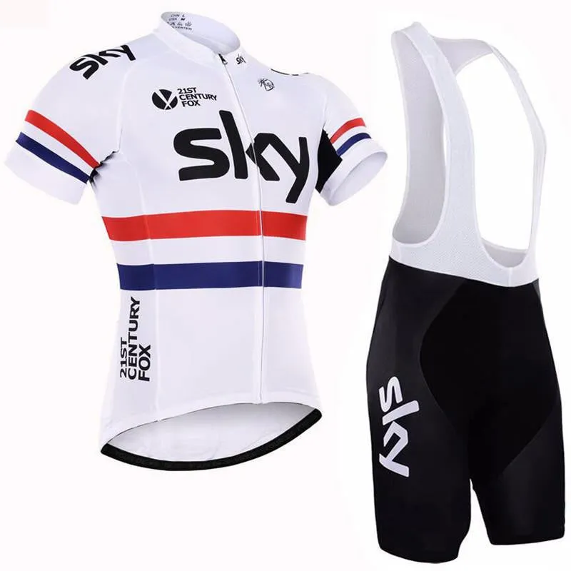 Team sky Pro Cycling Jersey set Cycling clothing Breathable Mountain Bike Clothes Quick Dry Bicycle Sportswear Cycling Set