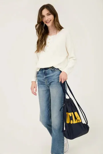 The Harmony Waffle Knit Henley Top