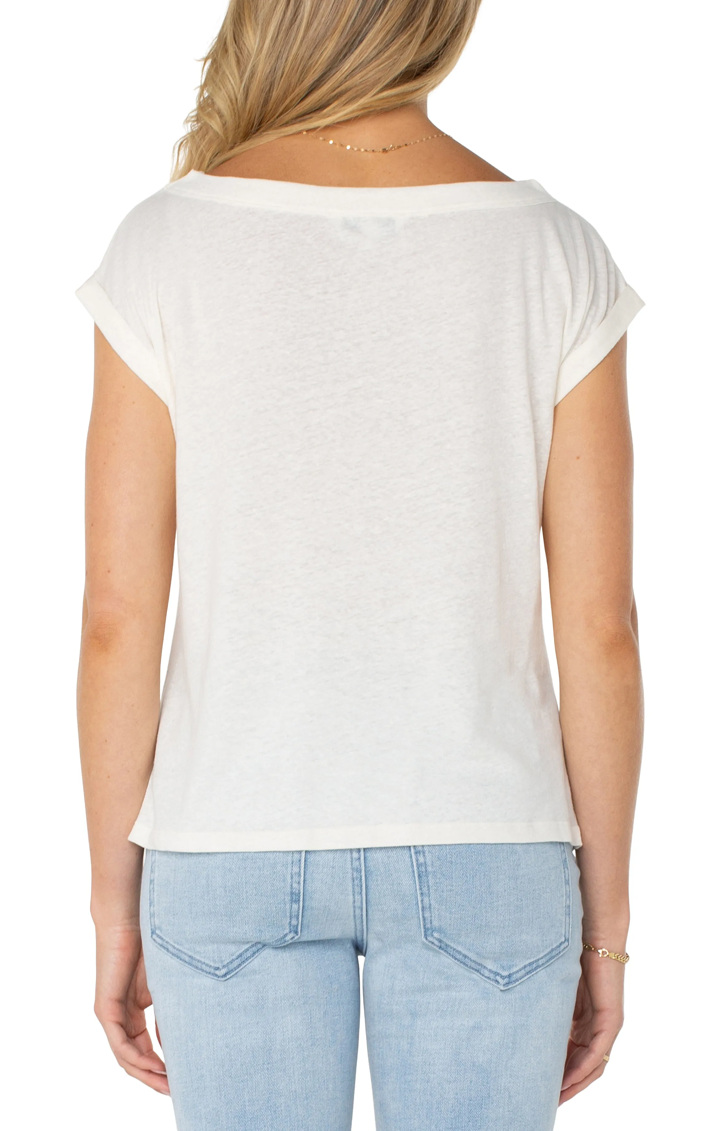The Latoya Knot Front Short Sleeve Knit Top