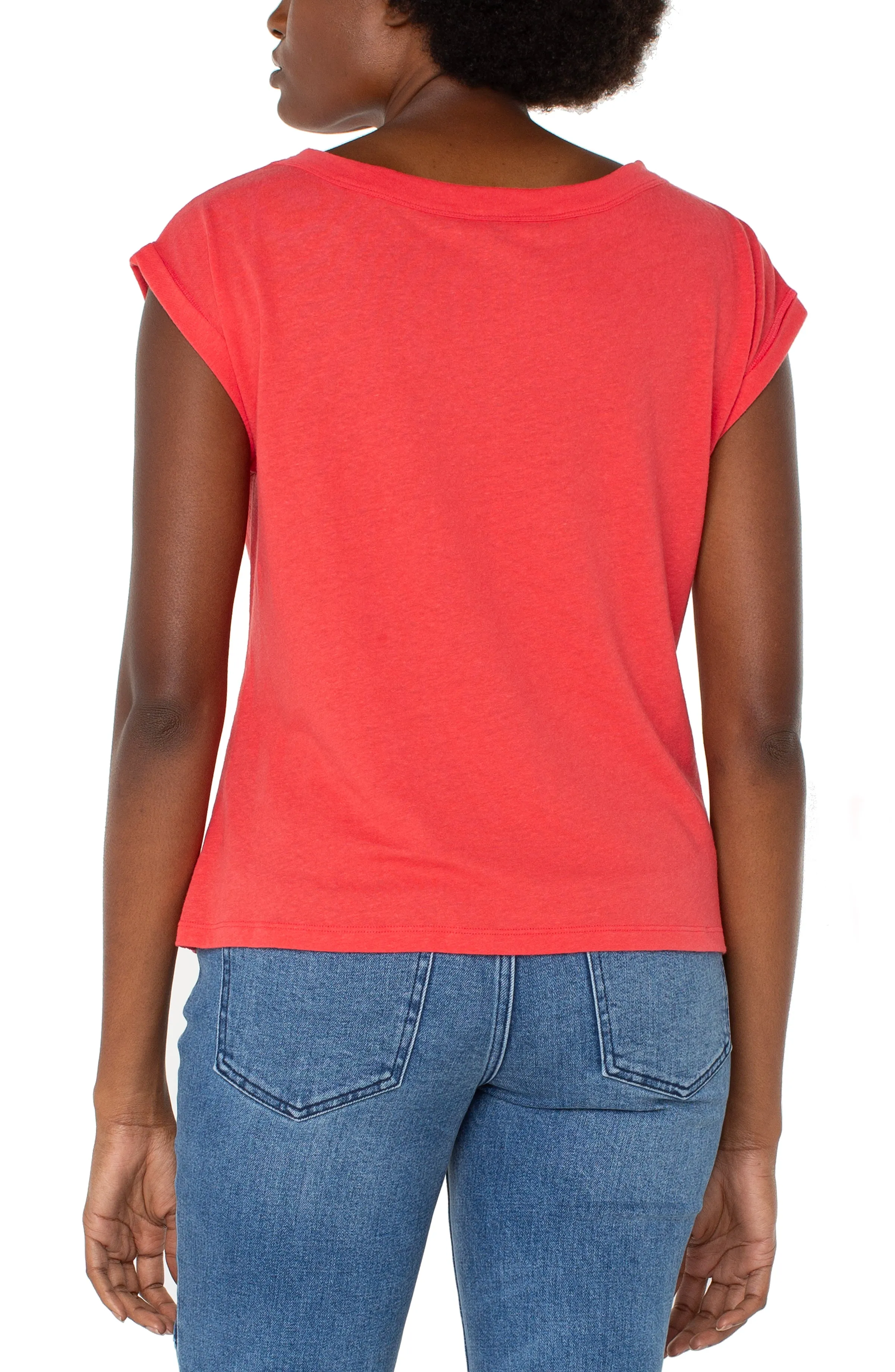 The Latoya Knot Front Short Sleeve Knit Top