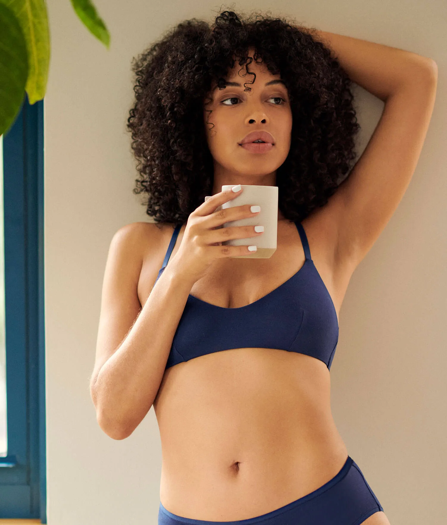 The Plunge Bralette - Rayon - Midnight