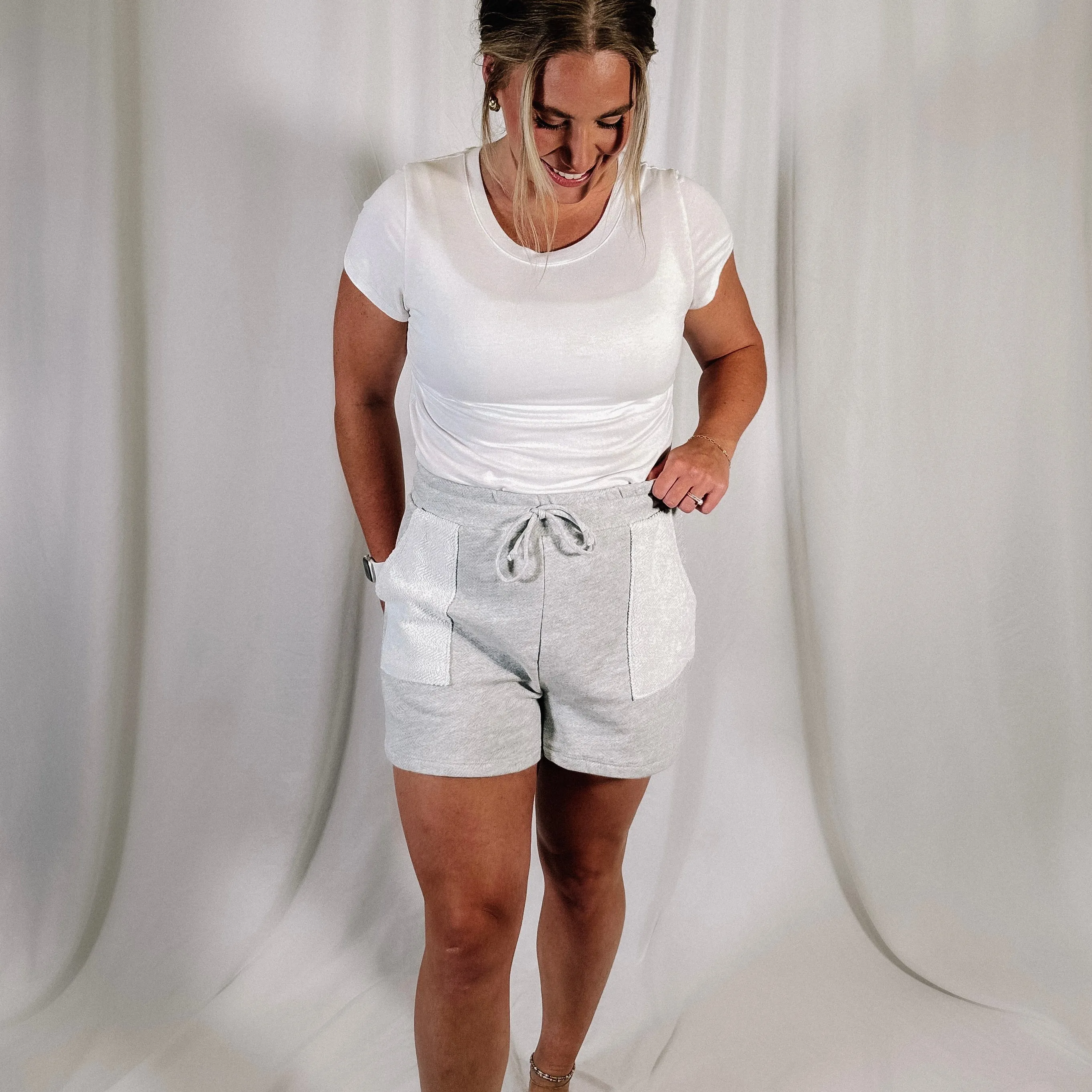 Travel Day Shorts - Grey
